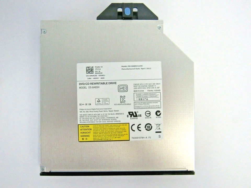 Dell 096R30 96R30 DS-8A8SH DVD/CD RW Slimline SATA Optical Drive     69-4 - Image 1 of 4