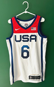 Men's Nike USA Basketball Damian Lillard White Basketball Jersey S Limited EUC