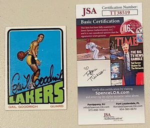 Gail Goodrich signed handsigniert 1972 73 Topps Karte #50 JSA Cert - Bild 1 von 1