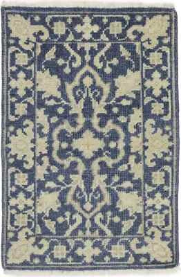 Transitional Oriental Rug Muted Floral Design Small Bedroom Decor Carpet 2X3 ft - Image 1 of 4