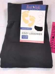 NWT Women's First Kick Maternity Solid Gray Fleece Lined Cozy Leggings One Size  - Picture 1 of 10