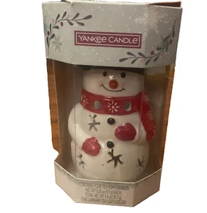 Yankee Candle Luminary Muñeco de Nieve Soporte de Luz de Té 4 Tealights Nuevo Sellado - Imagen 1 de 3