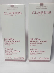 2-PACK Clarins V-Facial Intensive Wrap Depuffs Relieves 0.5 oz New in Box - Picture 1 of 5