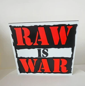 Supporto stampato in 3D Raw is War Wrestling | Espositore free standing Wrestling personalizzato - Foto 1 di 4