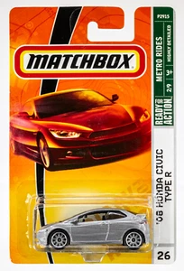 2009 Matchbox #26 '08 Honda Civic Type R ALABASTER SILVER METALLIC | FSC - Picture 1 of 1
