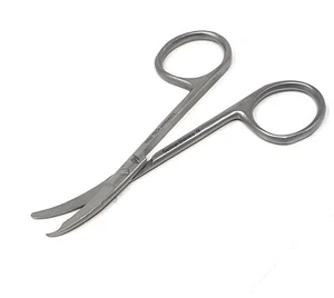Northbent Suture Curved Scissors 3.5" BL/BL Surgical Medical Veterinary Tools - Picture 1 of 3