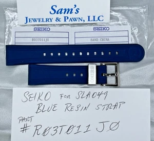 SEIKO =SLA049 PROSPEX = EDICIÓN LIMITADA 19 mm BANDA DE BUCEO AZUL MARINO FABRICANTE DE EQUIPOS ORIGINALES #R03T011J0 - Imagen 1 de 14