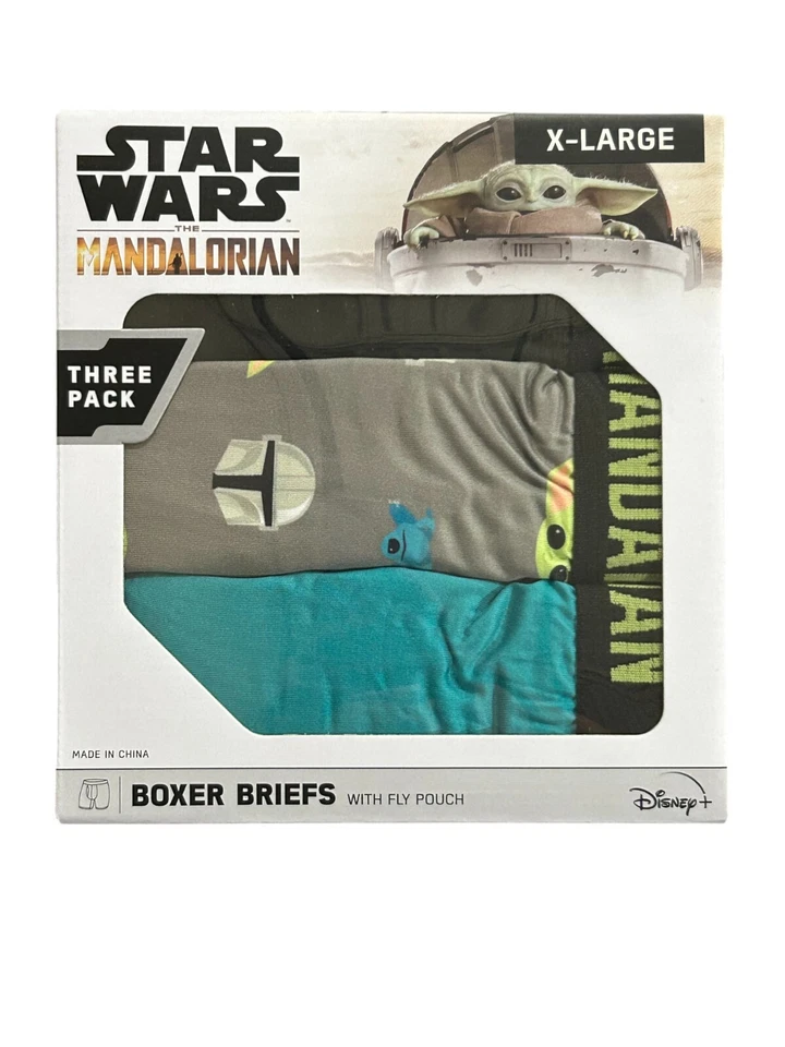 星球大战男式 3 件装舒适平角内裤 - 尺寸 X-大号 — 第 1/1 张图片
