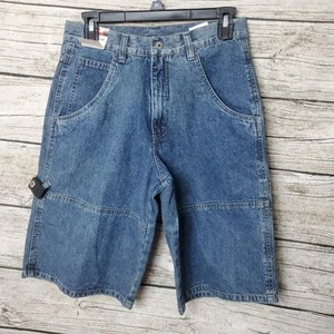 Wrangler Straight Fit Flex Carpenter Blue Denim Shorts Boys Size 16 Reg READ - Picture 1 of 9