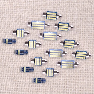 Paquete interior de luz LED bombillas rojas 16 piezas aptas para Toyota Tundra 2007-2021 Foto 1 de 4