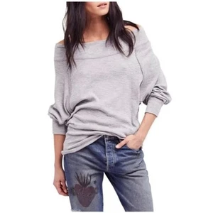 Free People We The Free Palisades schulterfreies Oberteil grau Small - Bild 1 von 5