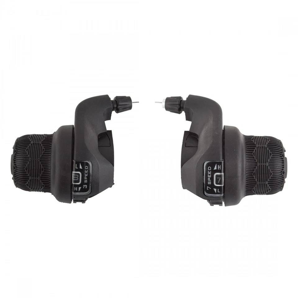 Sunlite TS Twist Shifter Pair 3x7-Speed Indexed Bike Gear Shifters, Compatible - Image 1 of 1
