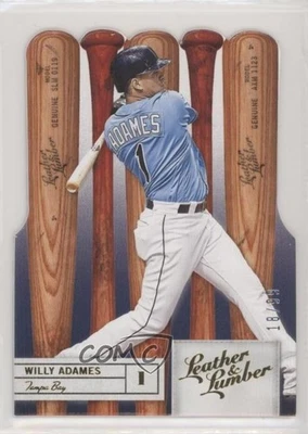 2019 Panini Leather & Lumber Bats Die-Cut Gold /99 Willy Adames #79 - Image 1 of 2