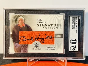2005-05 UD Sweet Shot Bob Knight Auto Ball Patch Relic SGC 10/7 SP Legend - Picture 1 of 2