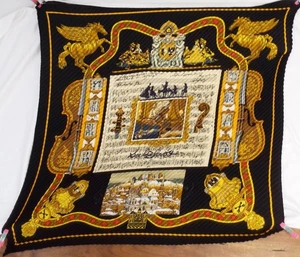Hermès Paris Plisse Pleated Silk Scarf Book & Box NEW Black Salzburg 80 Hermes - Picture 1 of 24