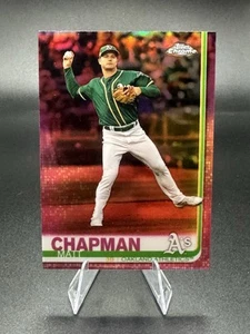 Topps Chrome Matt Chapman Pink Refractor #46 Athletics 2019 - Imagen 1 de 2