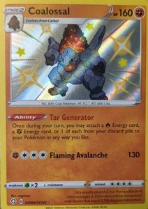 Coalossal SV069/SV122 SWSH: Shining Fates Shiny Holo Rare Pokemon TCG 2021 LP - Bild 1 von 5