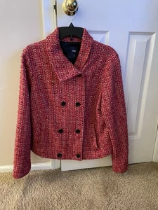 Gap rot/orange Tweed zweireihiges Sakko Damen Größe L - Bild 1 von 12