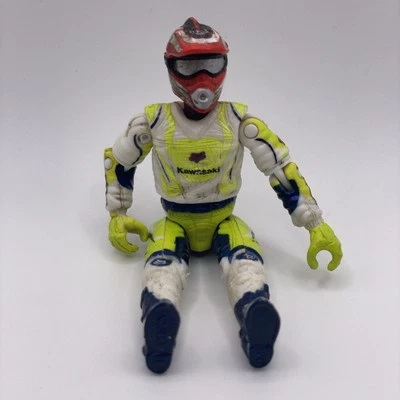Rare VTG Y2K Hot Wheels Moto #7 James Stewart Motocross Figure Only Kawasaki Toy - Image 1 of 4