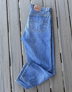 Vintage Levis 505-0216 HERREN 37x28,5 Denim gerade blau Jeans USA Schnurrhaare verblassen - Bild 1 von 10