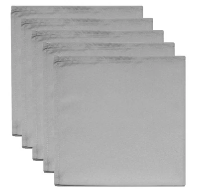 Servietten 5 Stk. grau 50 x 50 cm Mundtuch Polyester - Bild 1 von 2