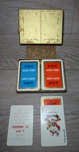 Playing Card JAMES HARE Twin Pack - Clothier Vintage Decks Complete Pls Read - Picture 1 of 14