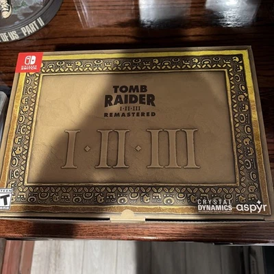 Tomb Raider I-III Remastered ULTIMATE collectors edition Switch LRG NEW In Hand - Image 1 of 2