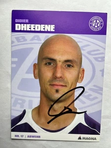 Autogramm DIDIER DHEEDENE-Austria Wien-NS BELGIEN-Ex-RSCA-1860-Ekeren-Beersch.AK - Bild 1 von 2