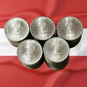 Lot of 50 Austria 2 Groschen Coins - 1962 - Lovely Coins Most Seem UNC! - Picture 1 of 2