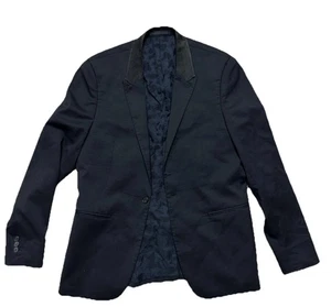 All Saints Men’s Sports Cotton Blazer Black Size 40 - Picture 1 of 3