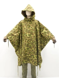 US Army WW2 Marines Corps Pacific Camo Poncho USMC Reversible Shelter Sheet Tarp - Bild 1 von 6