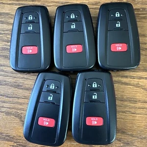 LOT OF 5 2019-21 TOYOTA RAV4 OEM SMART KEY REMOTE FOB FCC: HYQ14FBC UNLOCKED - Picture 1 of 4