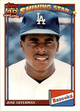 1991 TOPPS BAZOOKA JOSE OFFERMAN LOS ANGELES DODGERS #6