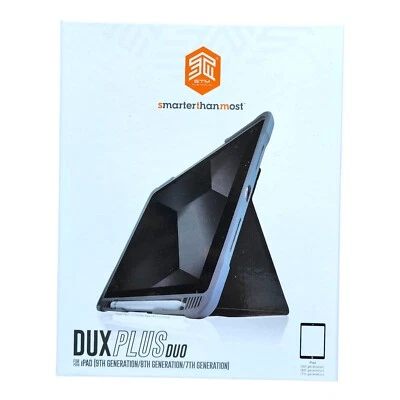 STM Dux Plus Duo Folio Case for iPad 10.2 9th 8th 7th Gen Black STM-222-236JU-01 - Image 1 of 4