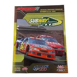 Programa de recuerdos 2004 Martinsville Speedway Subway 500 OCT 22-24 - Imagen 1 de 2