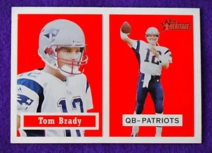 TOM BRADY 2002 Topps Heritage football card BLACK BACK New England Patriots GOAT - Picture 1 of 1
