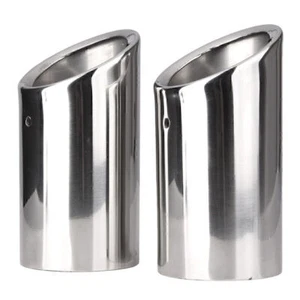 Tubos traseros deslizables silenciador puntas de escape para Audi A4 Q5 2.0T 2009-2013 10 cromados - Imagen 1 de 7