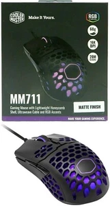 Cooler Master MM711 Lightweight Gaming Mouse with RGB Light Accents New - Picture 1 of 9