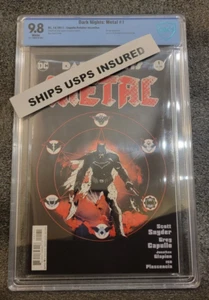 INSURED! Dark Nights Metal #1 Midnight Release Variant Capullo B/W Graded 9.8 - Bild 1 von 7