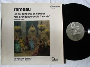 Rameau : les six concerts en sextuor - Orch. de Chambre L. De Froment  -  LP