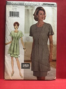 Butterick Pattern 3896 MISSES DRESS Sz 6-10 Overdress Tucks Pleats Tunic Vintage - Picture 1 of 2