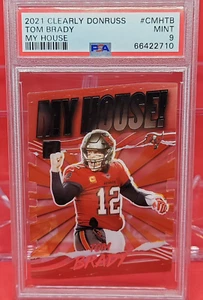 2021 Panini Clearly Donruss Clearly My House Tom Brady CMH-TB PSA 9 NFL MVP GOAT - Picture 1 of 4