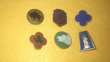 Nice WWII US Army Infantry Division Patch DI/DUI Lot - 6 DIs