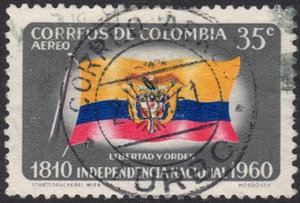 1960 Colombia SC# C379 - Colombia Flag - Used - Picture 1 of 2