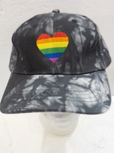 Cappello da ballo Sally Hansen Rainbow Pride unisex ricamato nero grigio tie dye - Foto 1 di 5