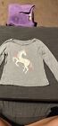 girls baby gap unicorn long sleeve shirt sz 5