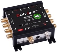 DUR-Line Multischalter MS 58 B ECO für 1 Satellit + Terrestrik an 8 Teilnehmer 