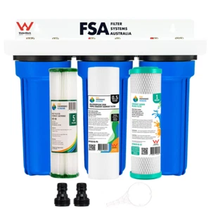 CARAVAN Water Filter System TRIPLE Camper Van High Sediment Removal (1-4TW) - Picture 1 of 2