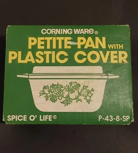 Plato para hornear vintage Corning Ware Spice O' Life Petite Pan P-43-B raro años 80 ¡NUEVO EN STOCK! - Imagen 1 de 4