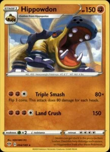 2x (SWSH03-094) Hippowdon Rare Pokemon Darkness Ablaze Card # 94 - Picture 1 of 1